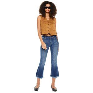 Kancan Merlie Mid Rise Cropped Flare Jeans